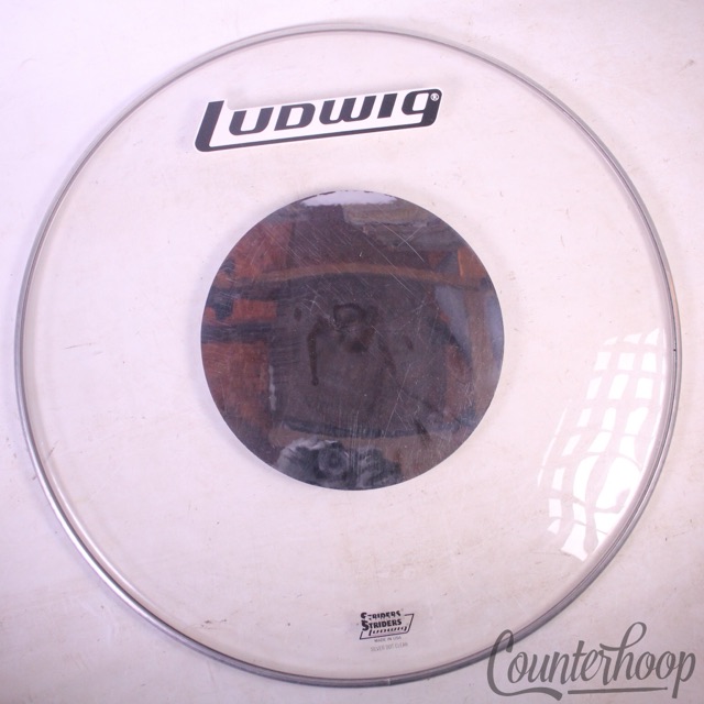 Ludwig 24"Silver Dot Clear Bass Drum Head Striders Resonant/Batter Vintage 70s* — main photograph