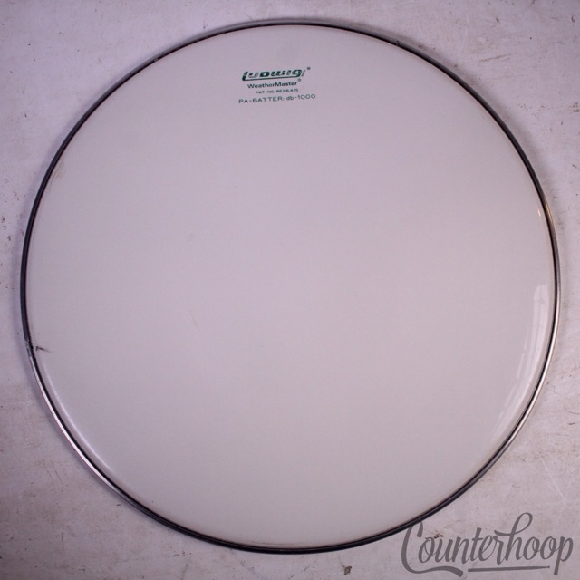 Ludwig 17" Vintage 70s Tom Drum Head Block Logo WeatherMaster PA-Batter db-1000 — main photograph
