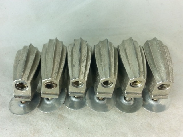 Slingerland 6x Beavertail Tom/Snare Drum Lugs Nickel Alum-Washer RK 50s VG* — main photograph