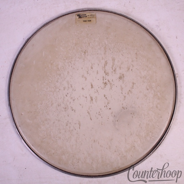 Ludwig 13"WeatherMaster Tom Sticker Drum Head Batter Vintage 60s USA — main photograph