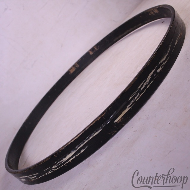 Jasper 6Ply Maple/Gum Bass Drum Hoop w/ Ludwig"Bowling Ball"Black Oyster Pearl* — main photograph