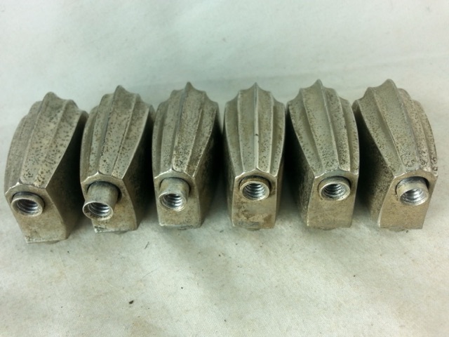 Slingerland 6x Beavertail Tom/Snare Drum Lugs Nickel Radio King Vintage 40s-50s — main photograph