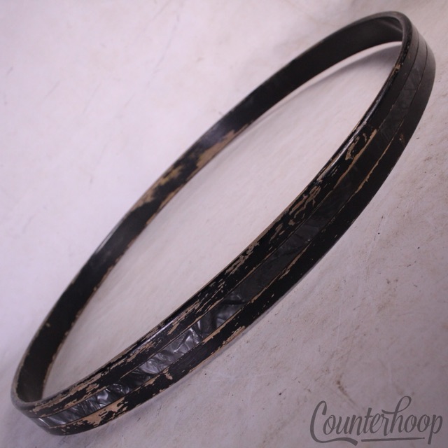 Leedy Black Diamond Pearl 22"Bass Drum Hoop/Rim Slingerland 60s 1Ply Maple BDP* — main photograph