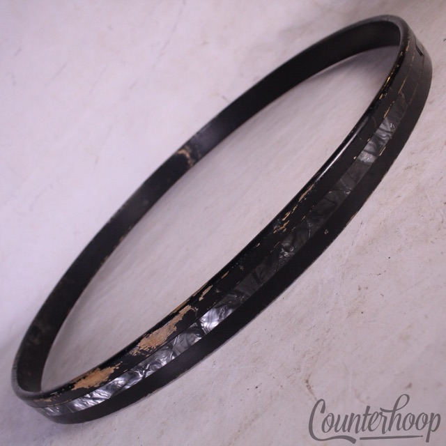 Leedy Black Diamond Pearl 22"Bass Drum Hoop/Rim Slingerland 60s 1Ply Maple BDP* — main photograph