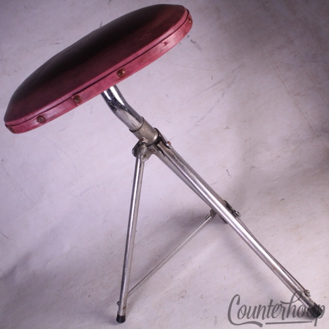 Slingerland Drum Rocket Throne Vintage 60s Niles Tube Legs Chrome USA #838 Seat — main photograph