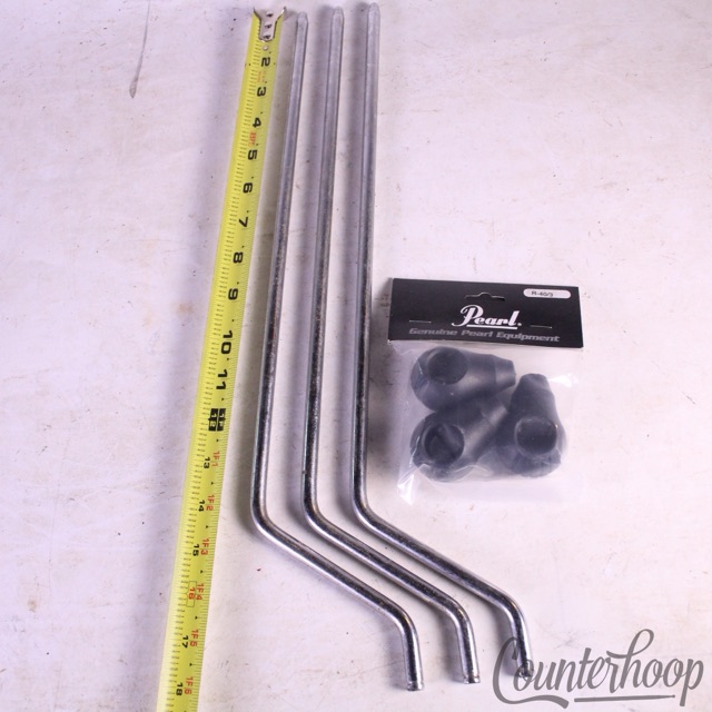 Premier Floor Tom Drum Legs 3/8" 9.5mm Vintage 70s +Pearl Suspension Rubber Feet — main photograph