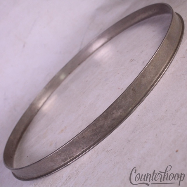 Ludwig 12" Single-Flange Tom Drum Rim/Hoop Nickel Brass Vintage 20s-30s USA* — main photograph