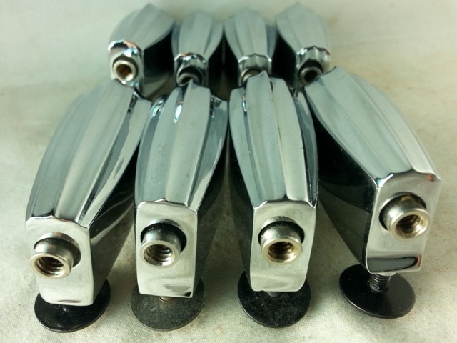 Slingerland 8x Beavertail Bass/F.Tom Drum Chrome Lugs Radio King Reproduction EX — main photograph
