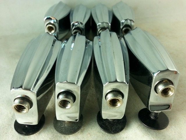 Slingerland 8x Beavertail Bass/F.Tom Drum Chrome Lugs Radio King Reproduction EX — main photograph