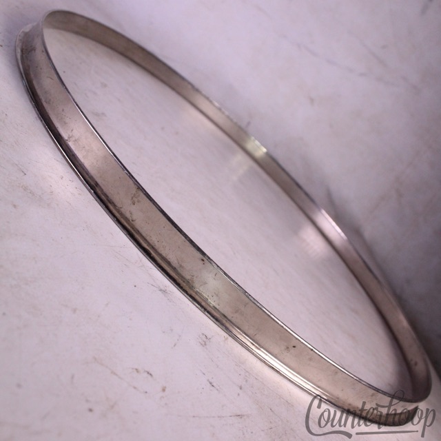 Slingerland 16"Single-Flange Floor Tom Drum Rim/Hoop Nickel Brass Radio King 40s — main photograph