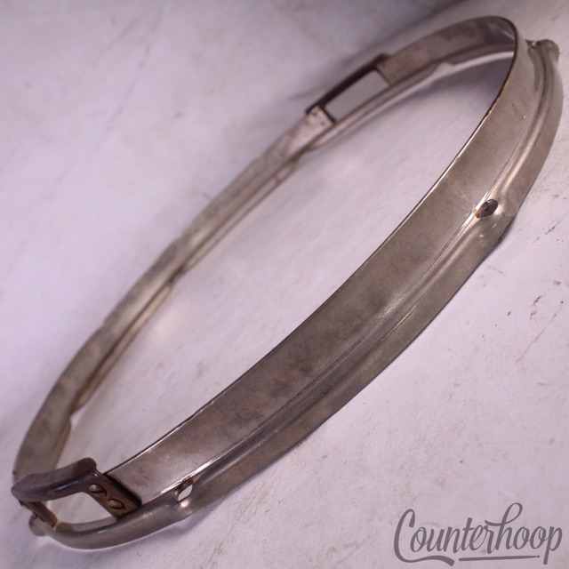 Slingerland 14"Double-Flange Snare Drum Resonant Rim/Hoop Brass 40s Radio King* — main photograph