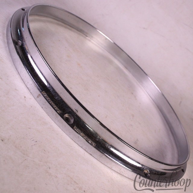 Ludwig 14"Twin-Channel 3lb Die-Cast Rim/Hoop 10-Lug Snare Drum Batter Vintage80s — main photograph