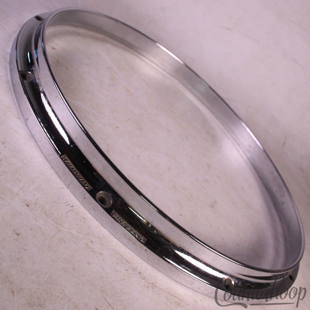 Ludwig 14"Twin-Channel 3lb Die-Cast Rim/Hoop 10-Lug Snare Drum Vintage80s Batter — main photograph