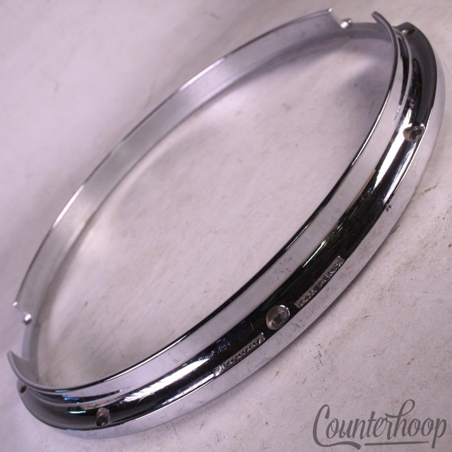 Ludwig 14" Twin-Channel 3lb Die-Cast Rim/Hoop 10-Lug Snare Drum Resonant Vintage — main photograph