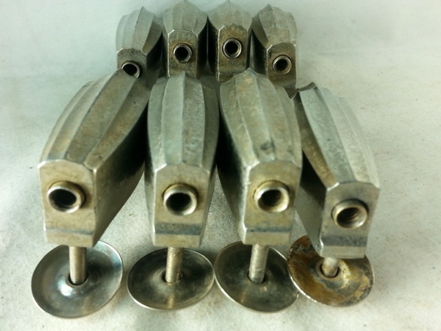 Slingerland 8x Bass Drum Lugs Nickel Beavertail Radio King Vintage 40s-50s VG* — main photograph