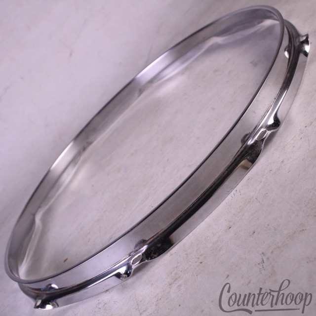 Ludwig 14" Supraphonic Snare Drum Batter Rim/Hoop COS Steel Vintage 60s 10-Lug* — main photograph