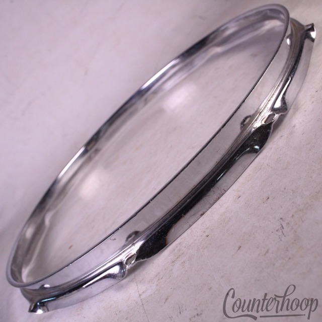 Ludwig 14"Supraphonic Snare Drum Batter Rim/Hoop COS Steel 10-Lug Vintage 60-70s — main photograph