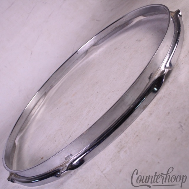 Ludwig 15" 8-Lug Snare/Tom Drum Batter Rim/Hoop Steel Vintage 60s Marching COS* — main photograph