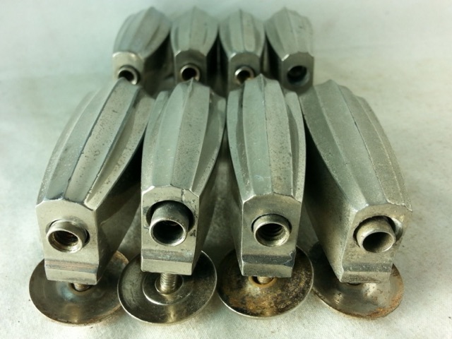 Slingerland 8x Bass Drum Lugs Nickel Beavertail Radio King Vintage 40s-50s VG+* — main photograph
