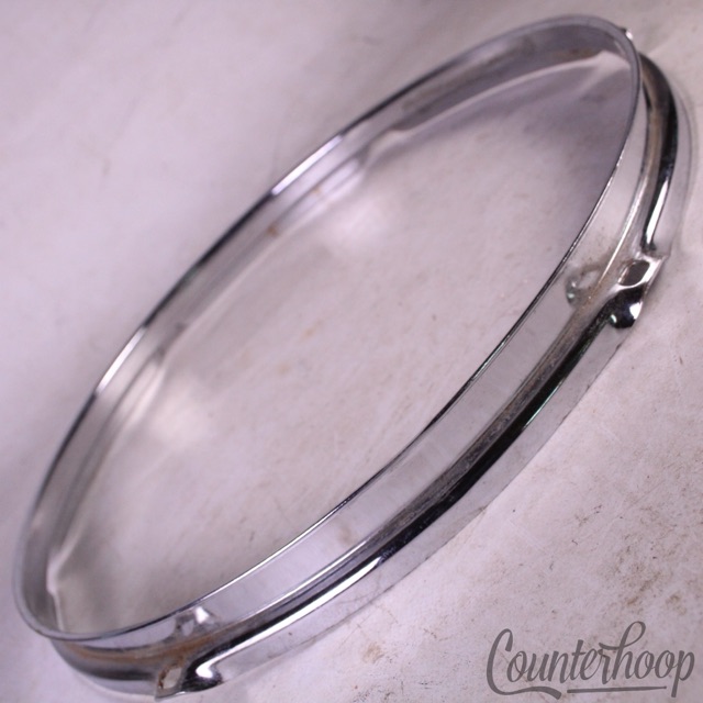 Ludwig 13" 6-Lug Tom Drum Batter/Resonant Rim/Hoop Steel Classic Vintage 60s-70s — main photograph