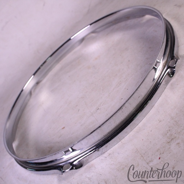 Ludwig 12" 6-Lug Tom Drum Batter/Resonant Rim/Hoop Steel Classic Vintage 70s-80s — main photograph