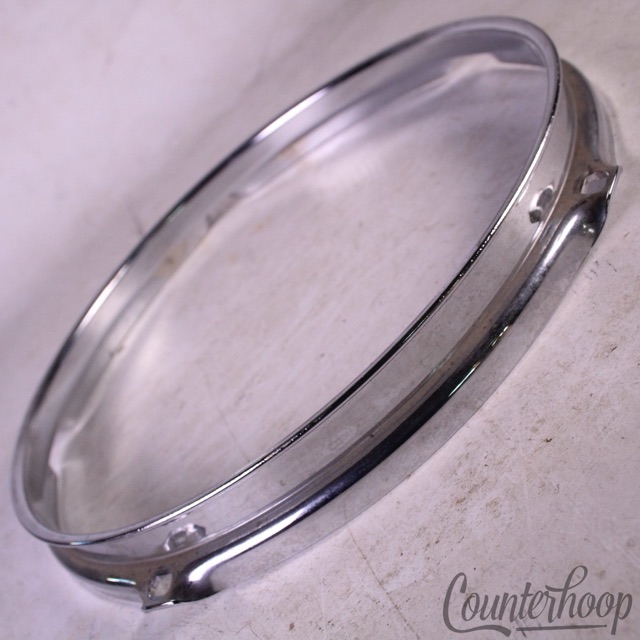 Ludwig 10" 5-Lug Tom Drum Batter/Resonant Rim/Hoop Classic Vintage 70s-80s Steel — main photograph