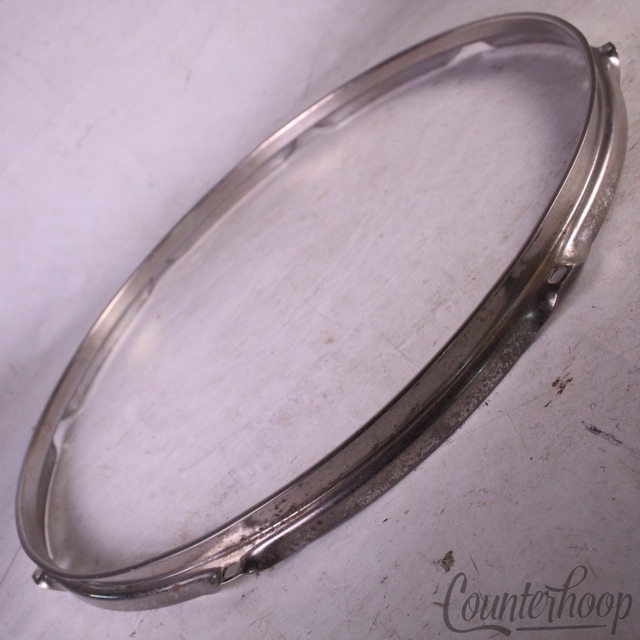 Ludwig 18" Floor Tom Drum Batter/Resonant Rim/Hoop Super Classic Nickel 50s-60s — main photograph