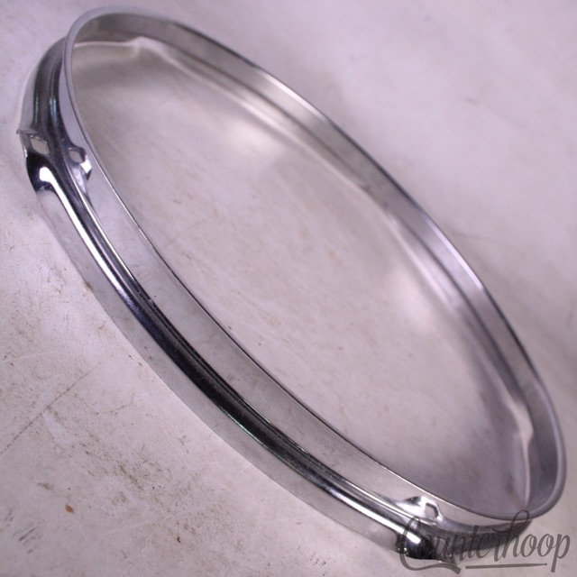 13" Tom Drum Batter/Resonant Rim/Hoop 80s 5-Lug-Hole Chrome Ludwig-Style* — main photograph
