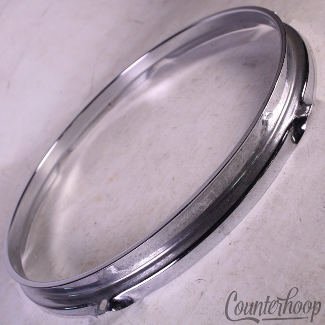 Premier 12" Tom Drum Batter/Resonant Rim/Hoop Olympic UK Vintage 60s-70s Chrome — main photograph