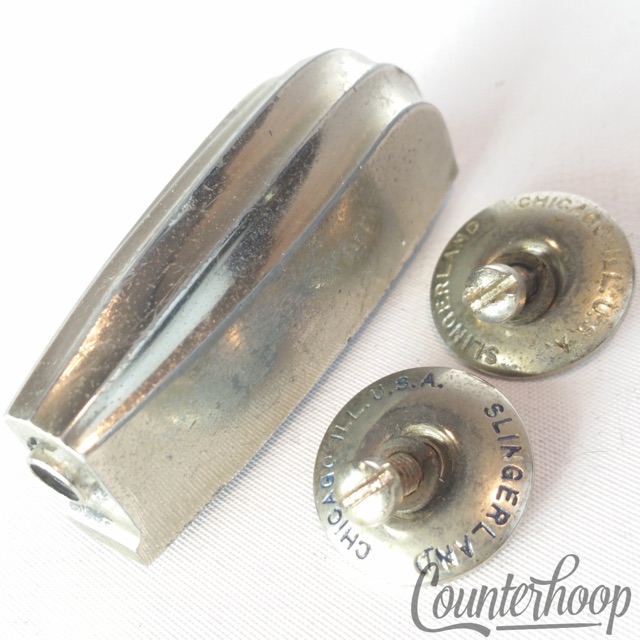 Slingerland Bass Drum Lug Nickel Beavertail Radio King Vintage 40s Chicago USA* — main photograph