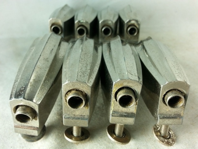 Slingerland 8x Bass Drum Lugs Beavertail Nickel Radio King Vintage 40s-50s VG+* — main photograph