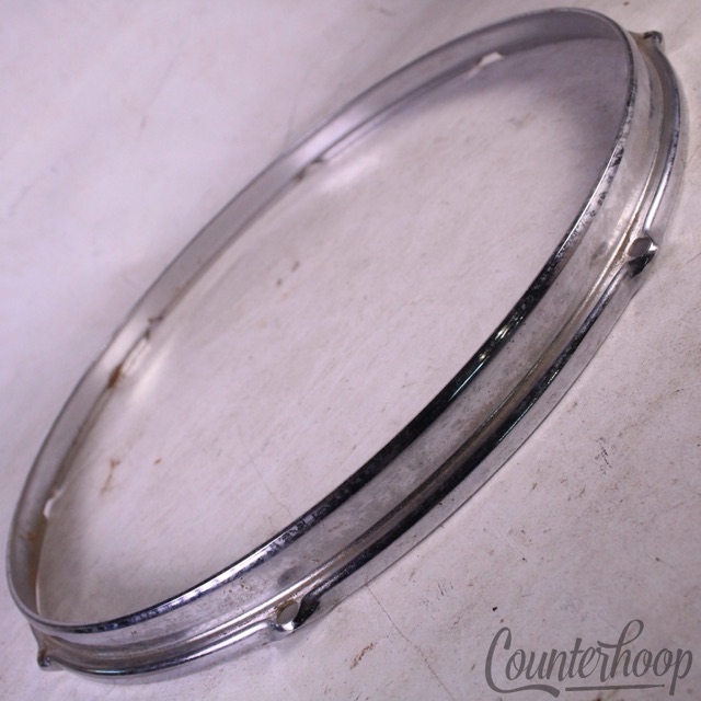 Slingerland 16"Floor Tom Drum Batter/Res Rim/Hoop Stick-Saver Vintage 70s 8-Lug — main photograph