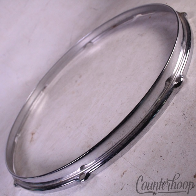 Slingerland 16"Floor Tom Drum Batter/Res Rim/Hoop Stick-Saver 8-Lug Vintage 70s — main photograph