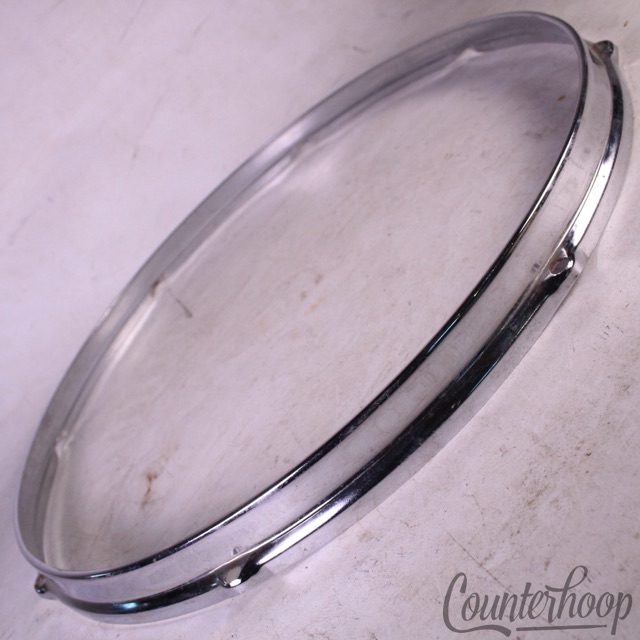 Slingerland 18"Floor Tom Drum Batter/Res Rim/Hoop Stick-Saver 8-Lug Vintage 70s — main photograph