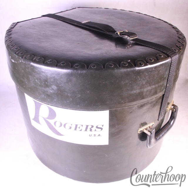 Rogers 9x13"Fibre Rack Tom Drum Case 17.5x12.5+3+Straps+Handle Hard Shell Fiber — main photograph