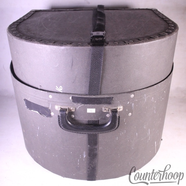 12x15-16"Fibre Tom/Snare Drum Case 18.5x14.5+10.5+Straps+Handle Hard Shell Fiber — main photograph