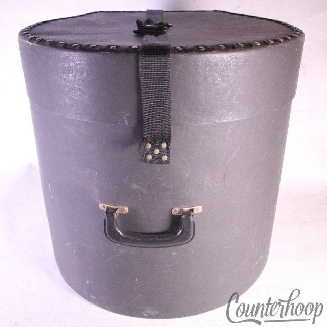 Humes&Berg 16x16" Fibre Floor Tom Drum Case 19x18+4"Hard Shell Fiber USA Vintage — main photograph