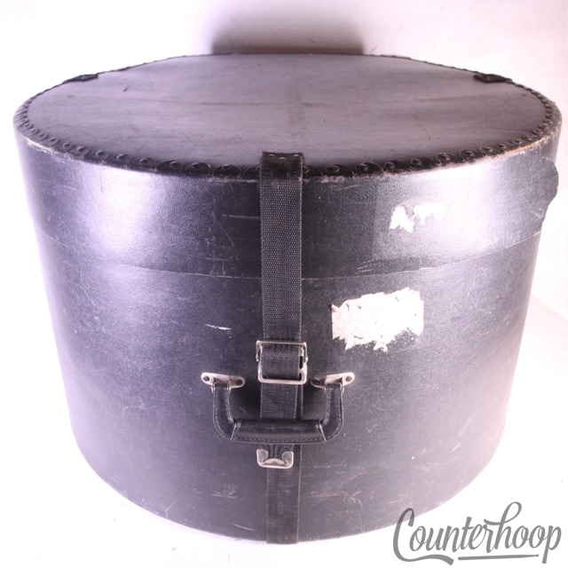 Humes & Berg 14x24" Fibre Bass Drum Case 28x18+4"Hard Shell Fiber USA Vintage* — main photograph