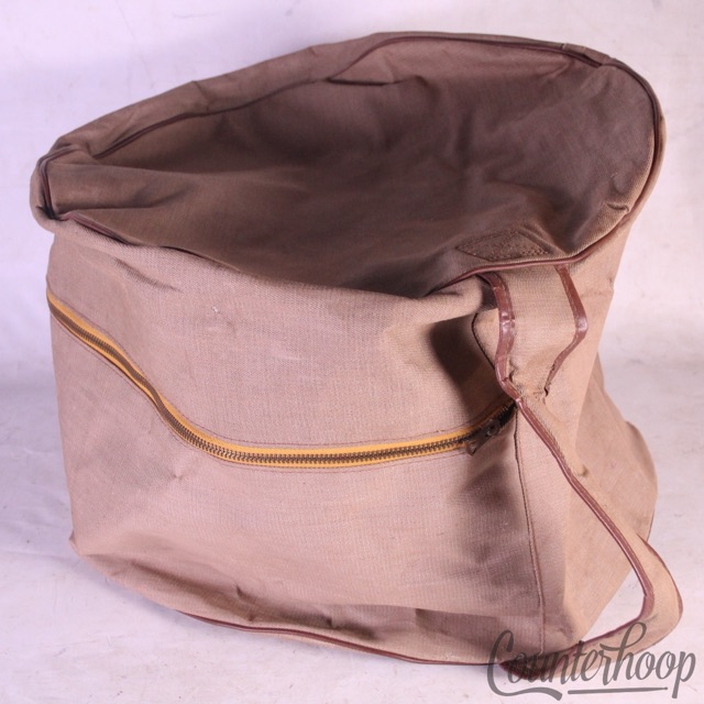 Rogers Canvas 10x14"Ink Stamped Tom/Marching Snare Drum Case Soft-Shell 60s USA — main photograph