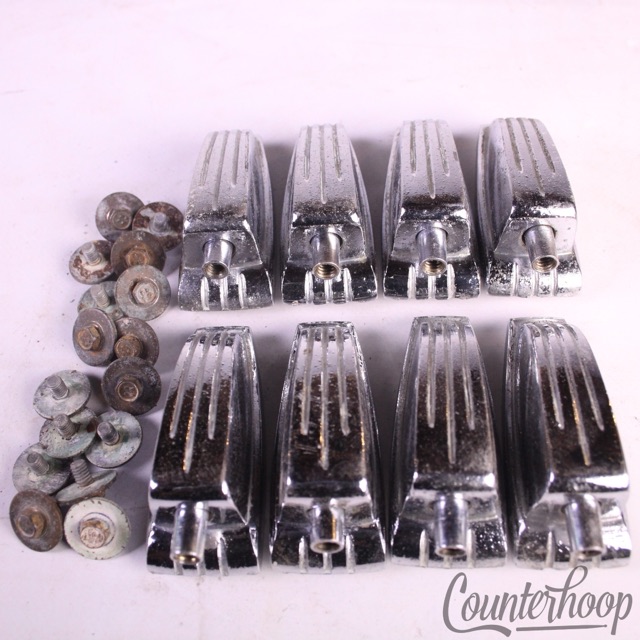 Ludwig 8x Bass/Floor Tom Drum Lugs Large Classic Chrome Vintage 60s Tension Lug — main photograph