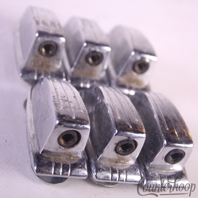 Ludwig 6x Tom/Snare Drum Small Classic Lugs Set Chrome 1 1/4" Vintage  USA 70s* — main photograph