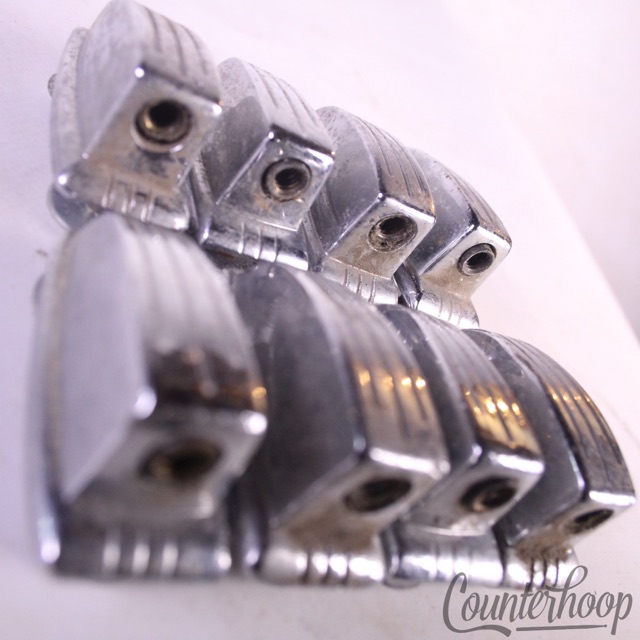 Ludwig 8x Tom/Snare Drum Small Classic Lugs Set Chrome 1 1/4" Vintage  USA 60s* — main photograph