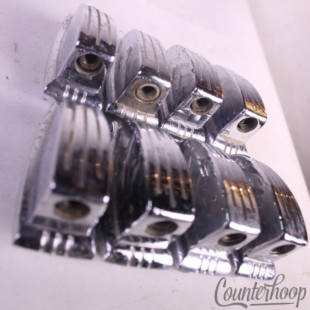 Ludwig 8x Tom/Snare Drum Small Classic Lugs Set Chrome 1 1/4" Vintage USA 60s* — main photograph