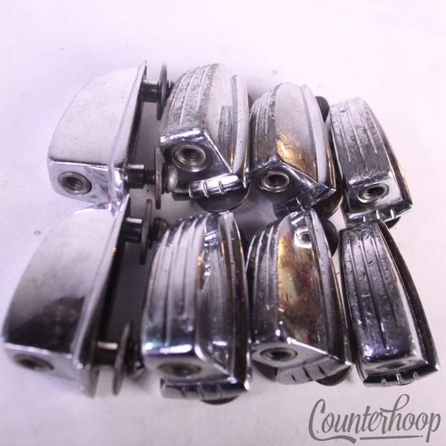Ludwig/WFL 8x Tom/Snare Drum Small Classic Chrome Lugs Set 1 1/4" Vintage 50s* — main photograph