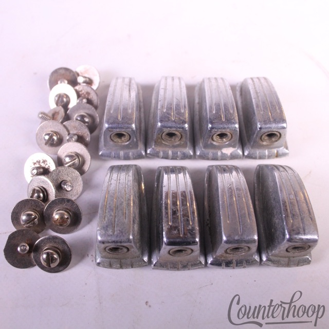 Ludwig/WFL 8x Tom/Snare Drum Small Classic Chrome Lugs Set 1 1/4" Vintage 50s — main photograph
