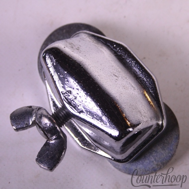 Ludwig Tom Drum/Bass Spur/Cymbal Arm Mount Chrome Wing-Screw USA Vintage 50s-60s — main photograph