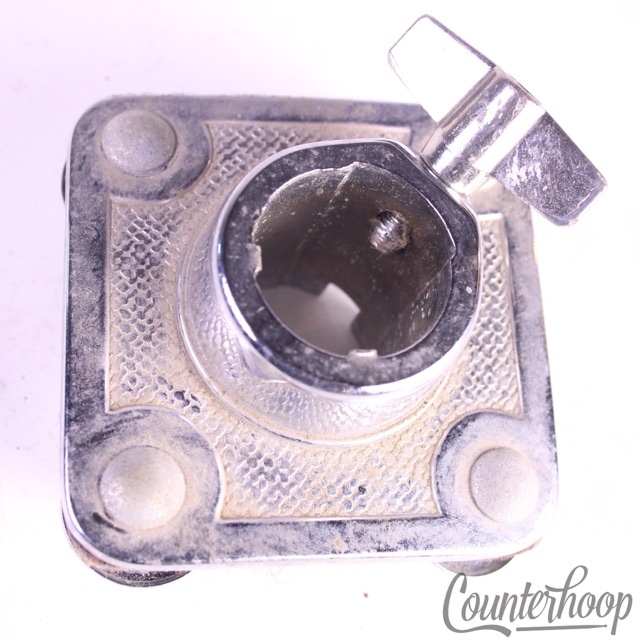 Ludwig Bass Drum Mount Double Tom Drum Post Receiver Chrome Vintage 60s-70s USA — main photograph
