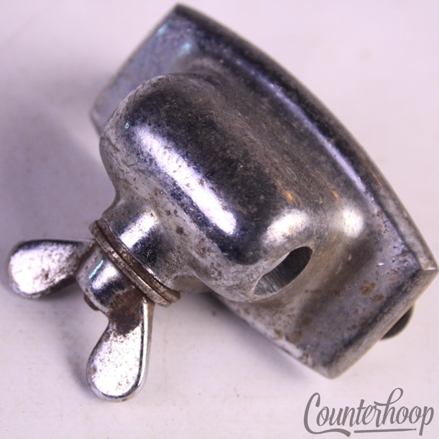 Ludwig Standard Floor Tom Leg/L-Arm/Bass Drum Spur Mount Chrome Wing-Nut 60s-70s — main photograph
