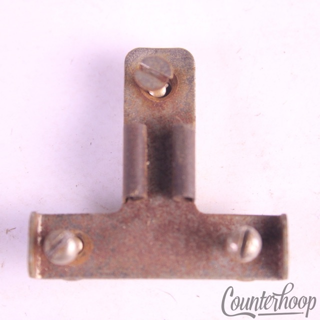 Ludwig Snare Drum Key+Holder Mount Nickel Parade Vintage 30s Stamped Marching* — main photograph
