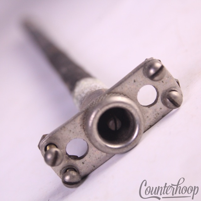 Ludwig/Leedy Snare Drum Calf Skin Heater Plug Mechanism Nickel Mount Vintage 20s — main photograph